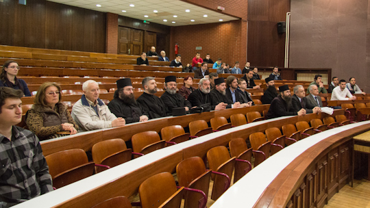 Одбрана магистарског рада епископа Јустина - посетиоци